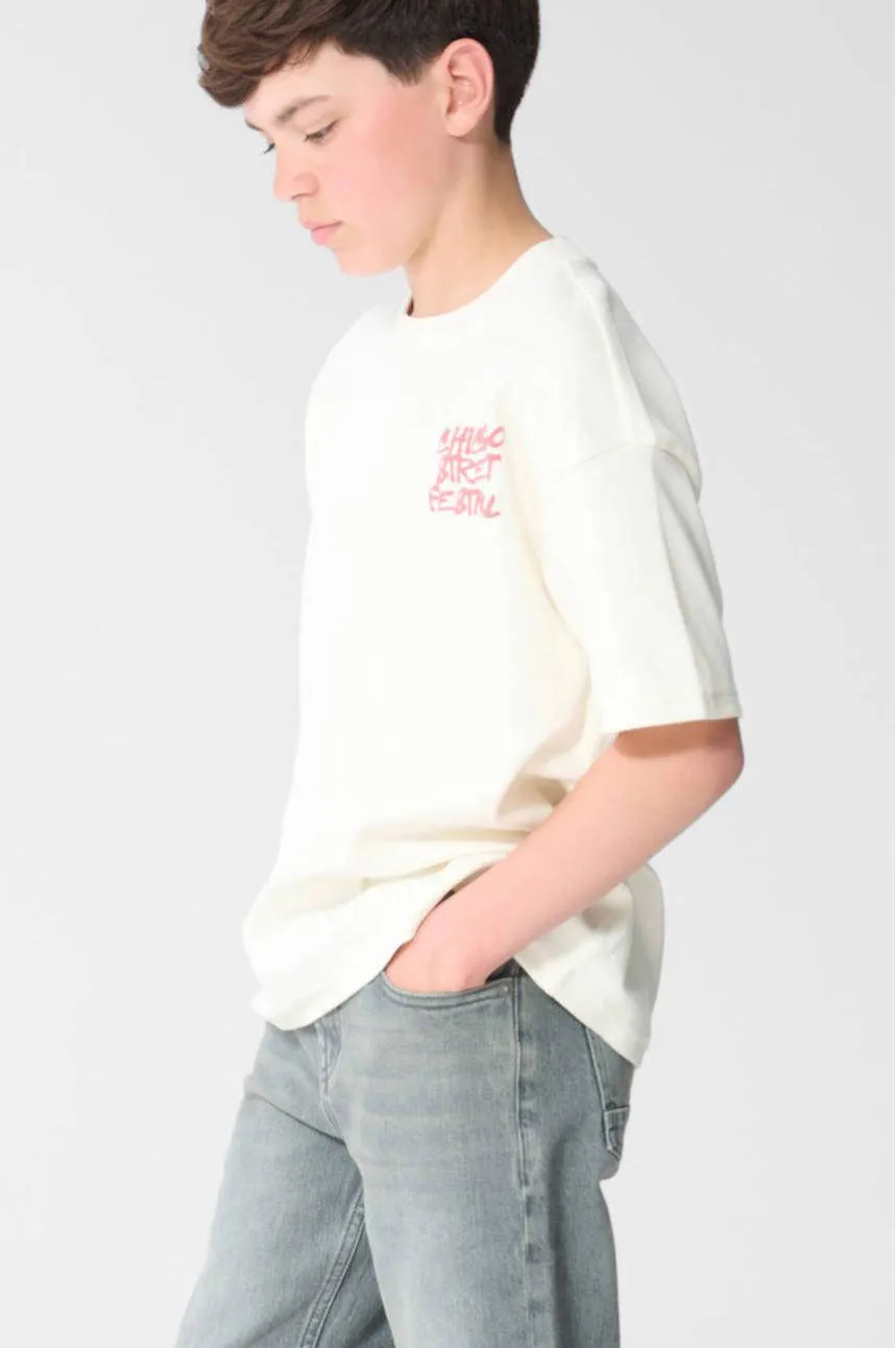 Shoeby T-shirt met backprint ecru, foto 4
