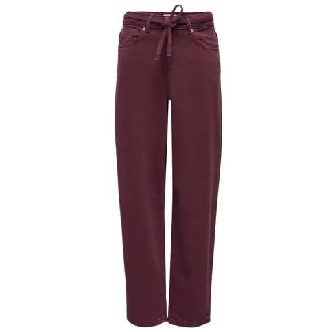 Only KIDS ONLY GIRL KOGGIANNA baggy jeans - donkerrood Meisjes Denim Effen