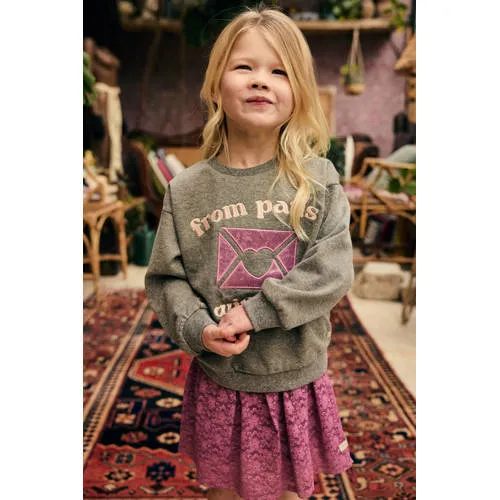 Daily7 rechtvallende sweater met print - grijs, foto 4
