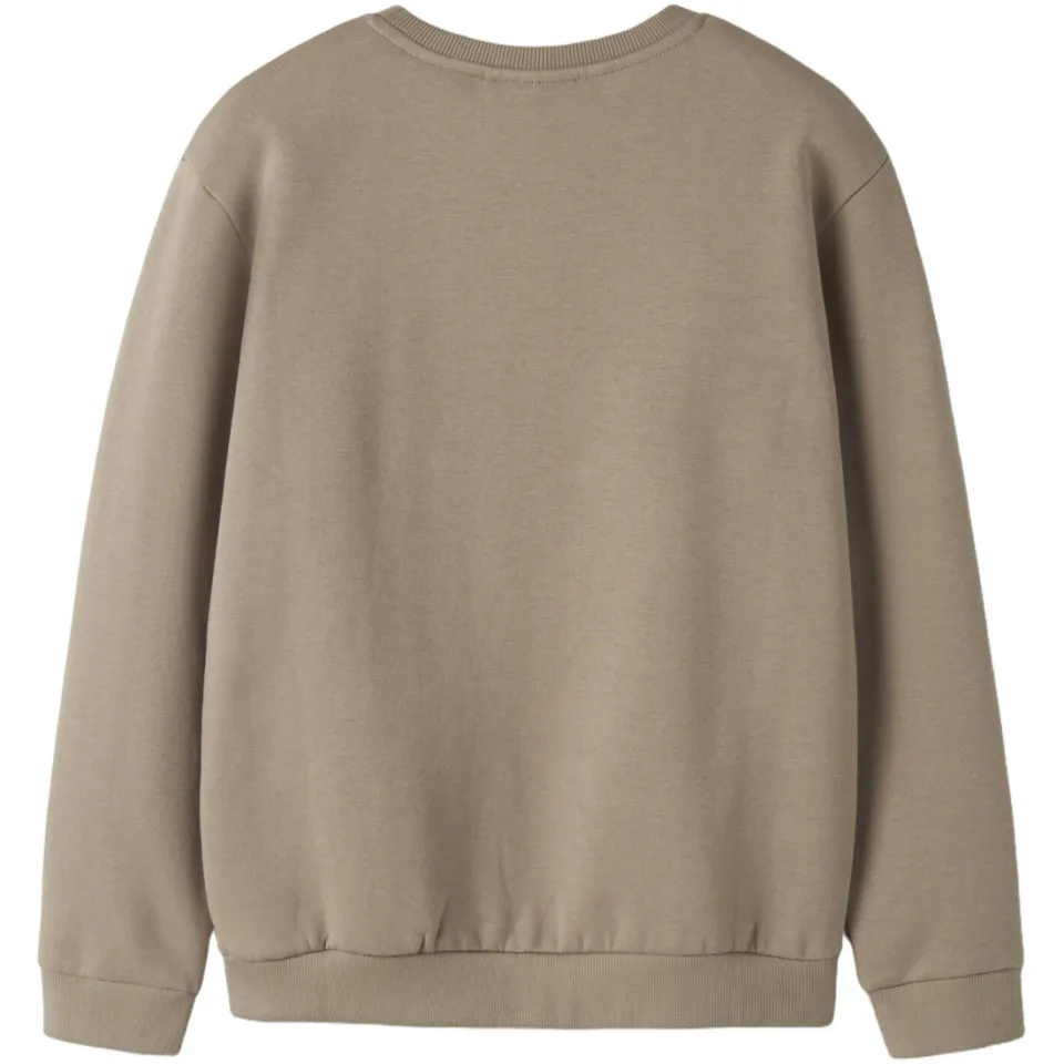 NAME IT KIDS sweater met borduursels - zand Beige Effen, foto 2
