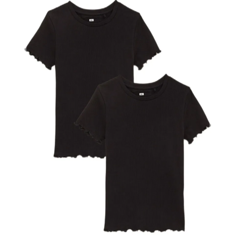 WE Fashion T-shirt zwart meisjes, foto 3