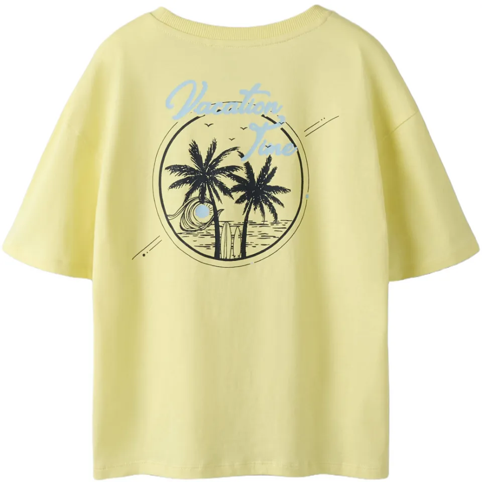 NAME IT KIDS T-shirt met print geel, foto 2