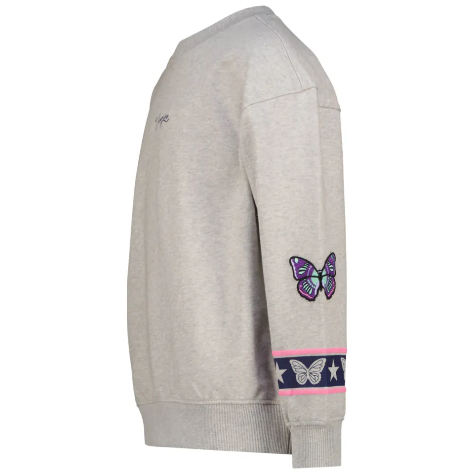 Vingino sweater met backprint grijs melange, foto 5