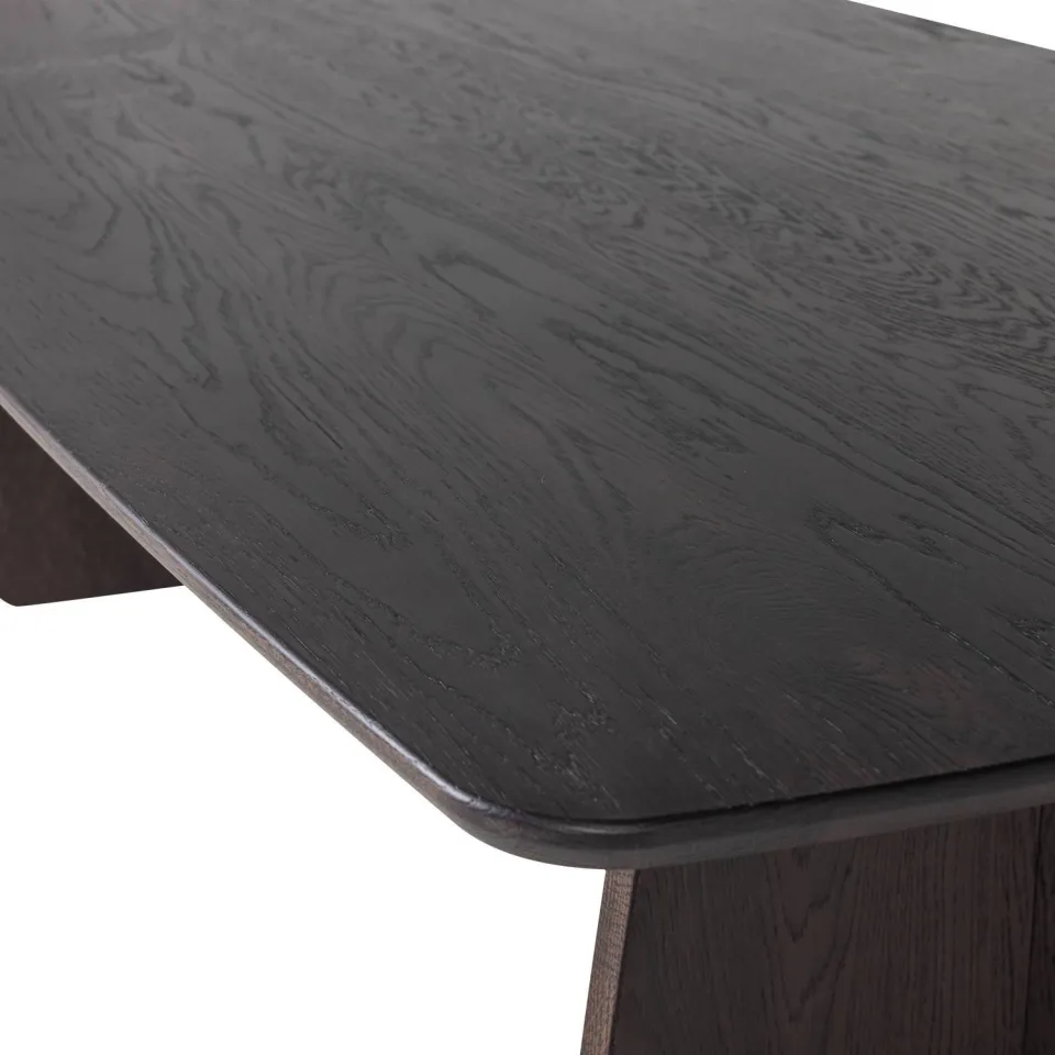 WOOOD Veere Eettafel - Massief Eikenhout - Naturel - 180 x 100, foto 4
