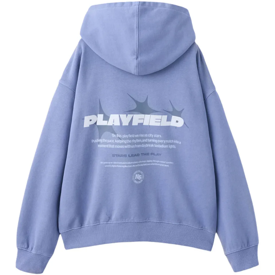 Mango Kids hoodie met backprint - blauw, foto 2