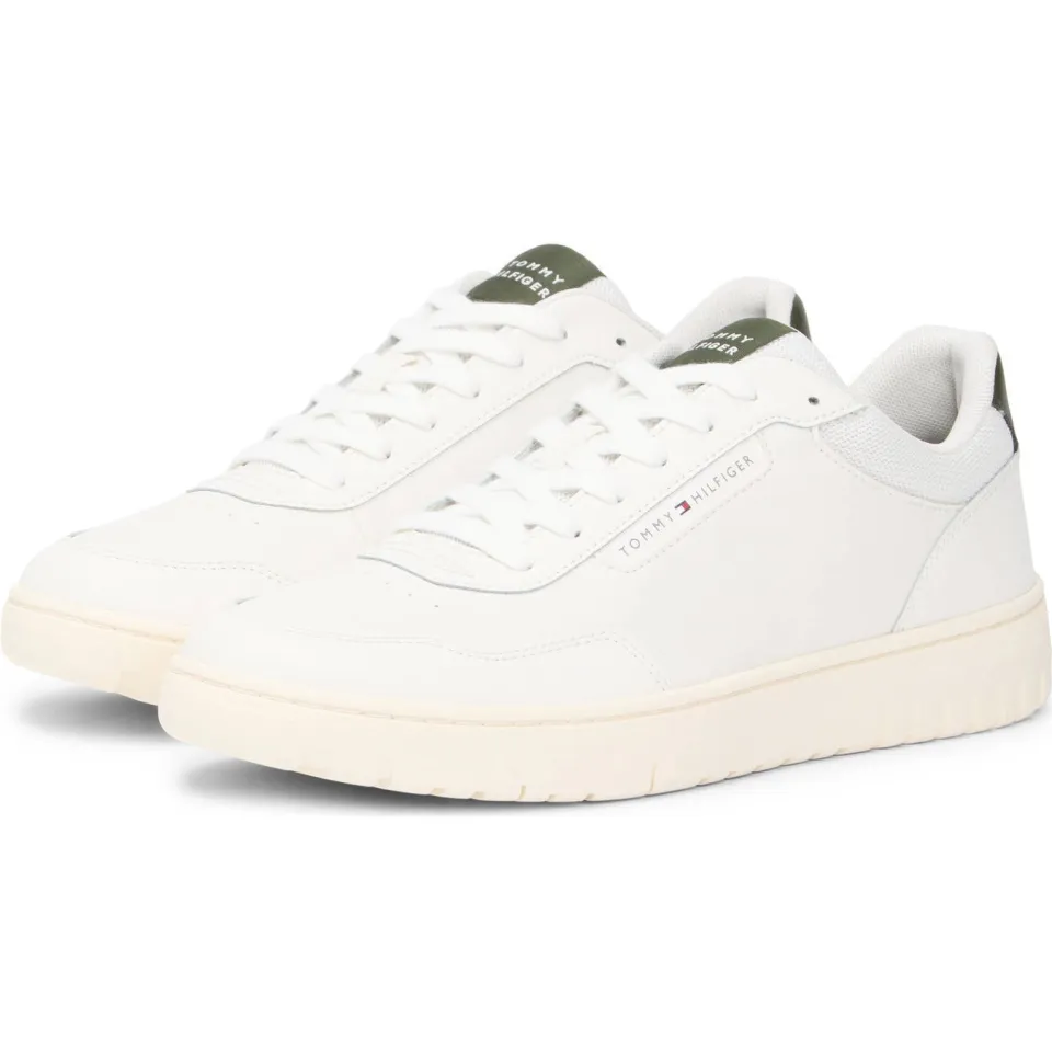 Tommy Hilfiger leren sneakers ecru, foto 2