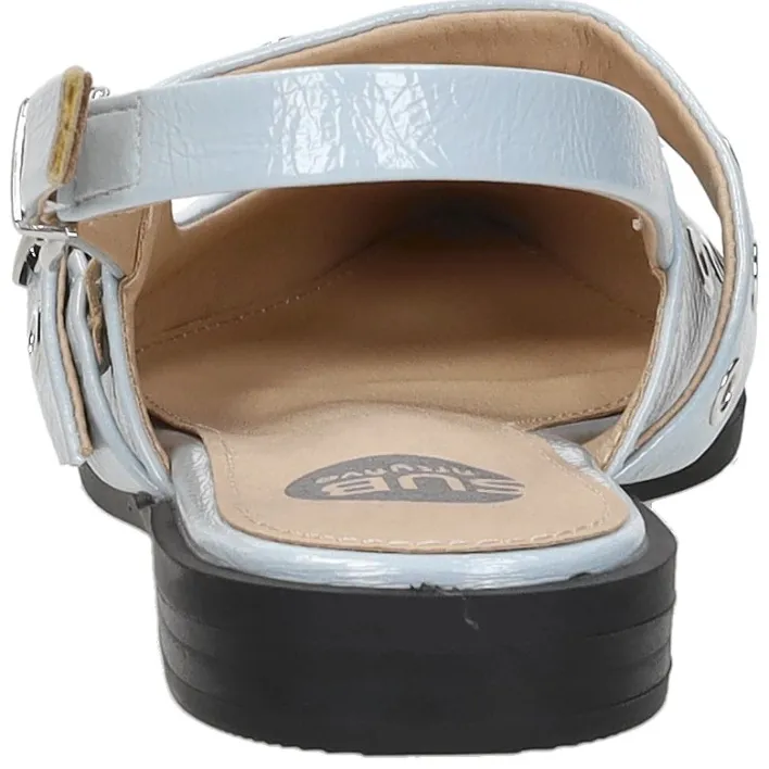 Sub55 slingback ballerina's lichtblauw licht blauw, foto 4