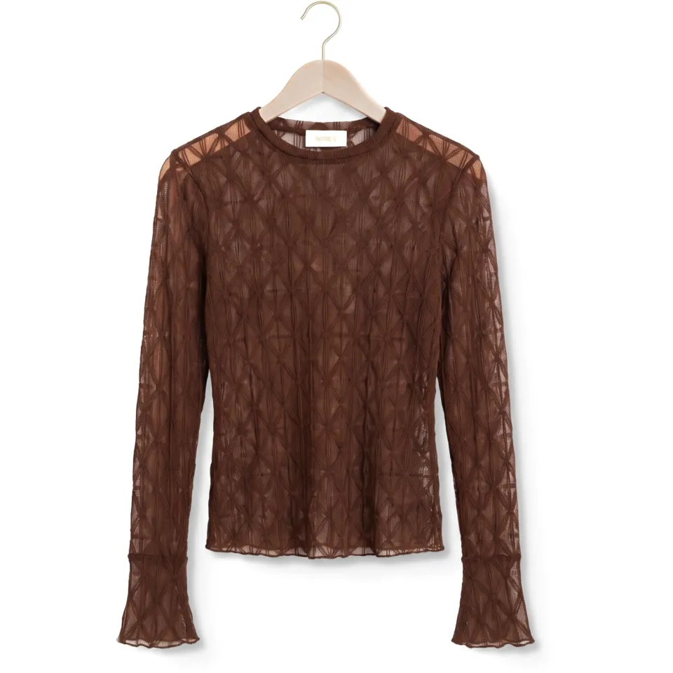 Notre-V Nv-ingelise longsleeve bruin, foto 2