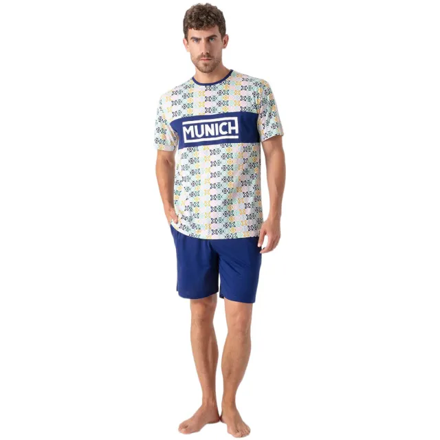 Munich MU9 pyjamaset blauw