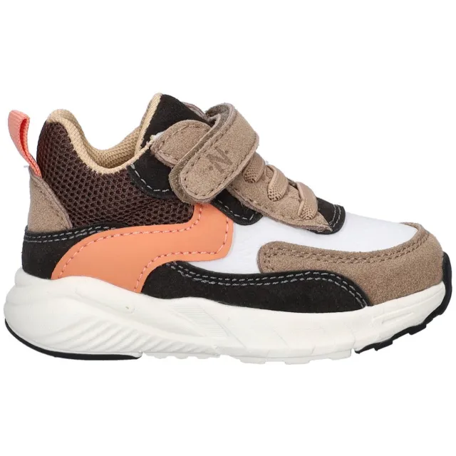 Nelson Kids imitatieleren sneakers - bruin meerkleurig Bruin multi