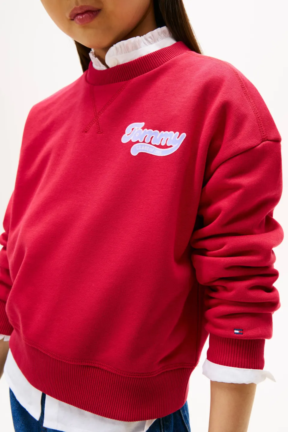 Tommy Hilfiger sweater rood, foto 4