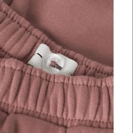 Lil' Atelier baby joggingbroek met ruches oudroze, foto 3