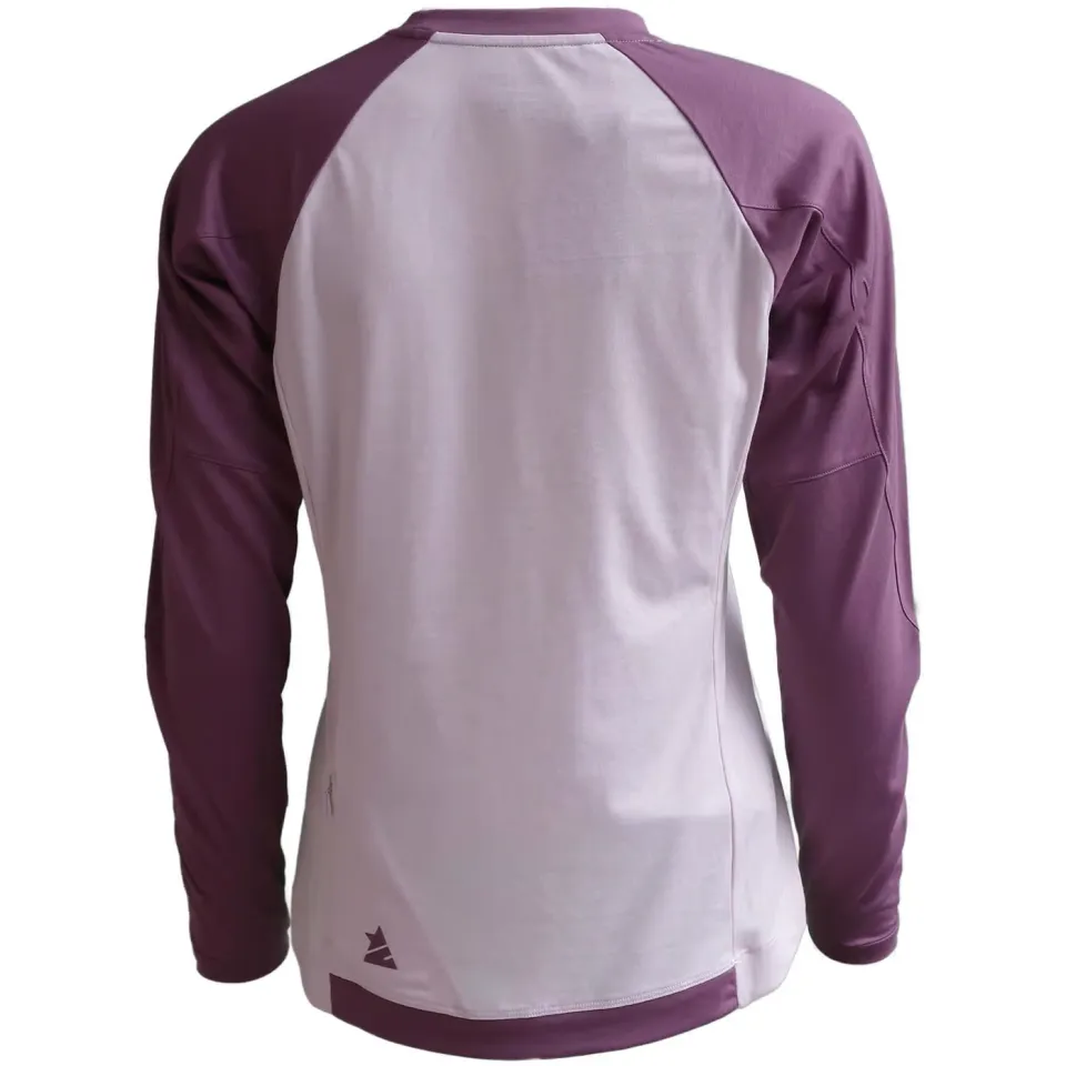 Zimtstern Pureflowz fietsshirt dames lange mouwen paars, foto 2