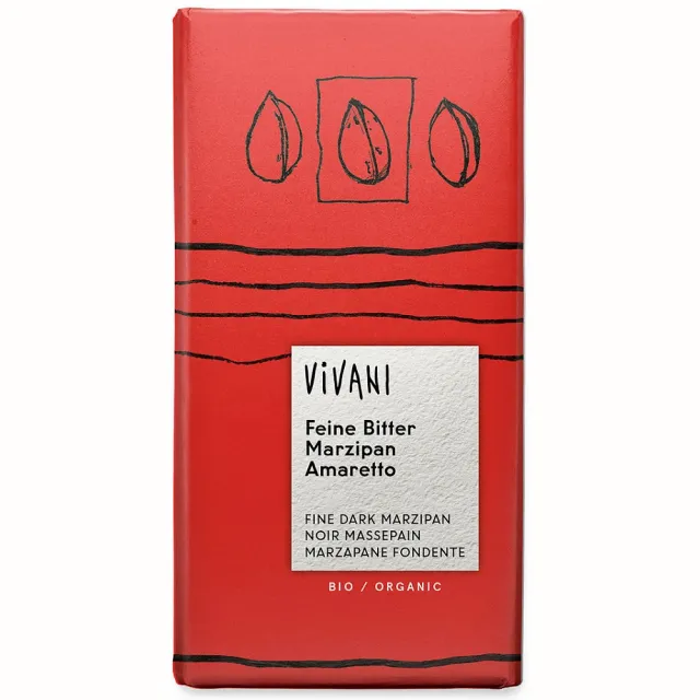 Vivani puur chocoladereep met marsepein