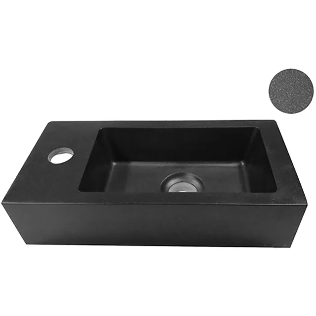 Wiesbaden Fontein Wiesbaden Mini-Rhea Links 36,5x18x9 cm Quartz Quartz grijs