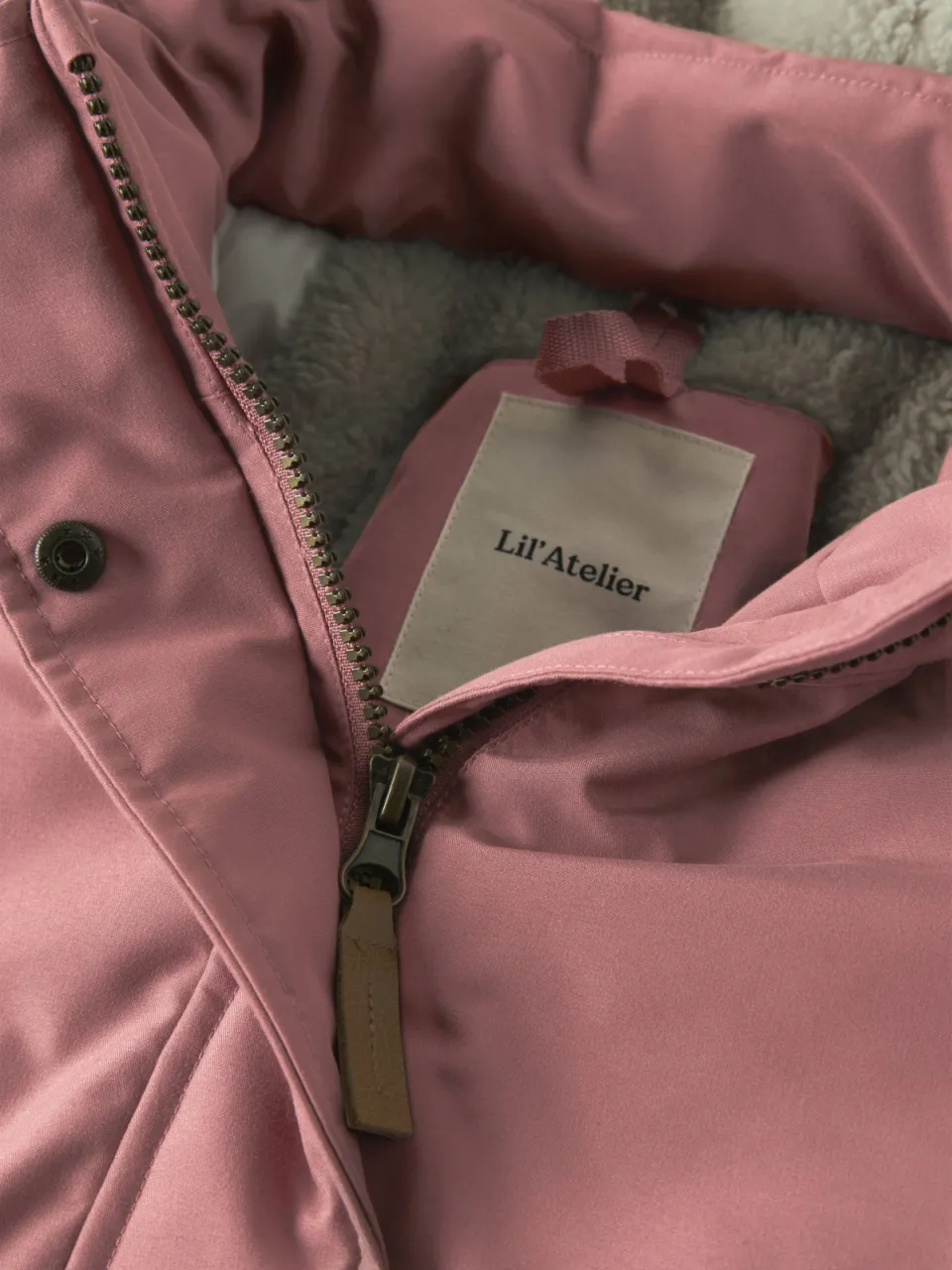 Lil' Atelier mini parka roze, foto 5