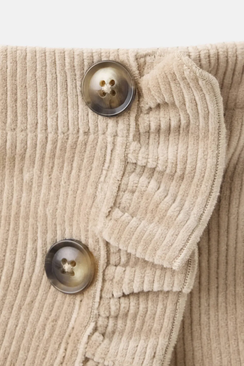 Mango Kids corduroy skort met ruches - beige, foto 7