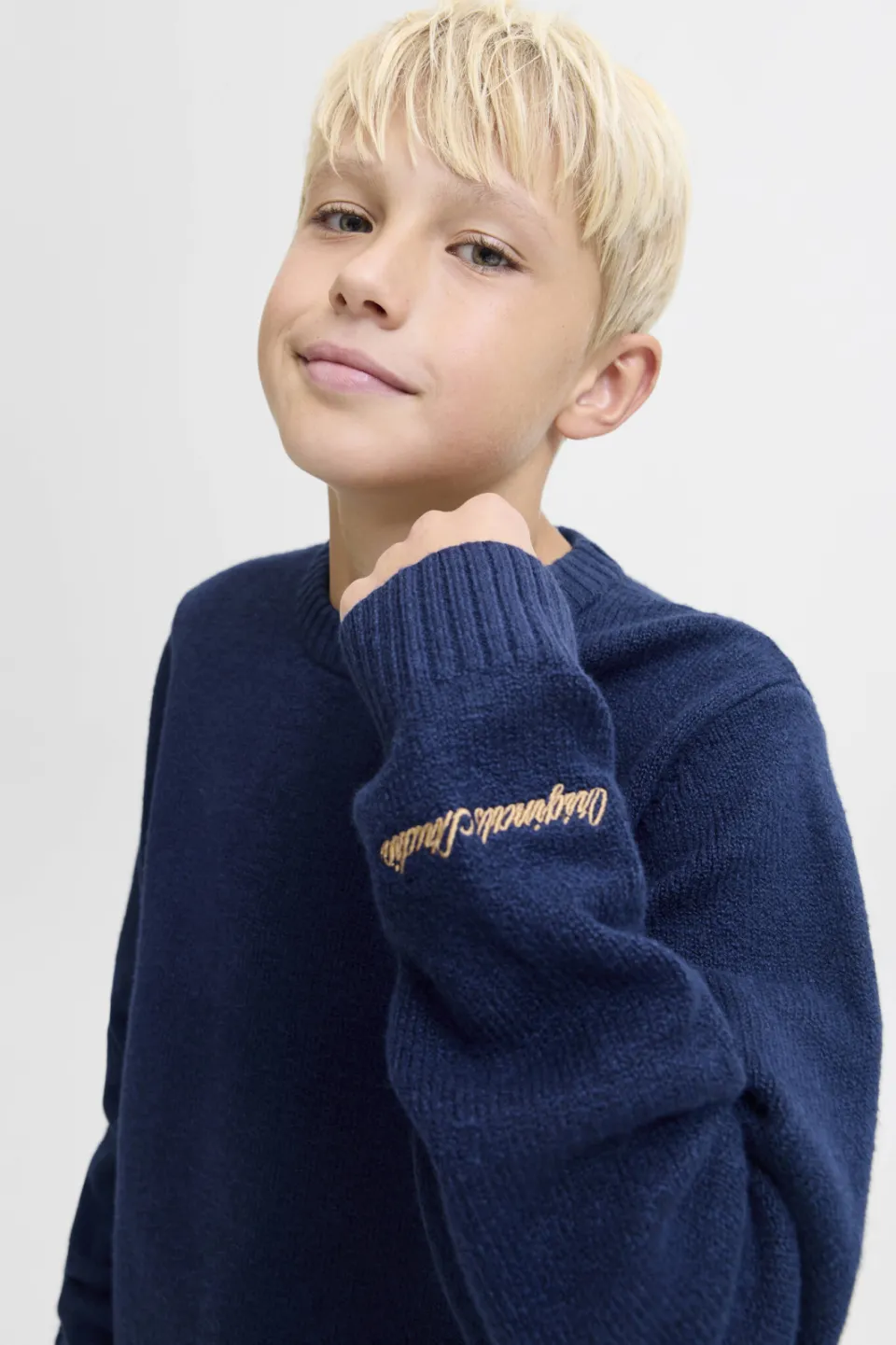 Jack & Jones JUNIOR pullover donkerblauw, foto 4