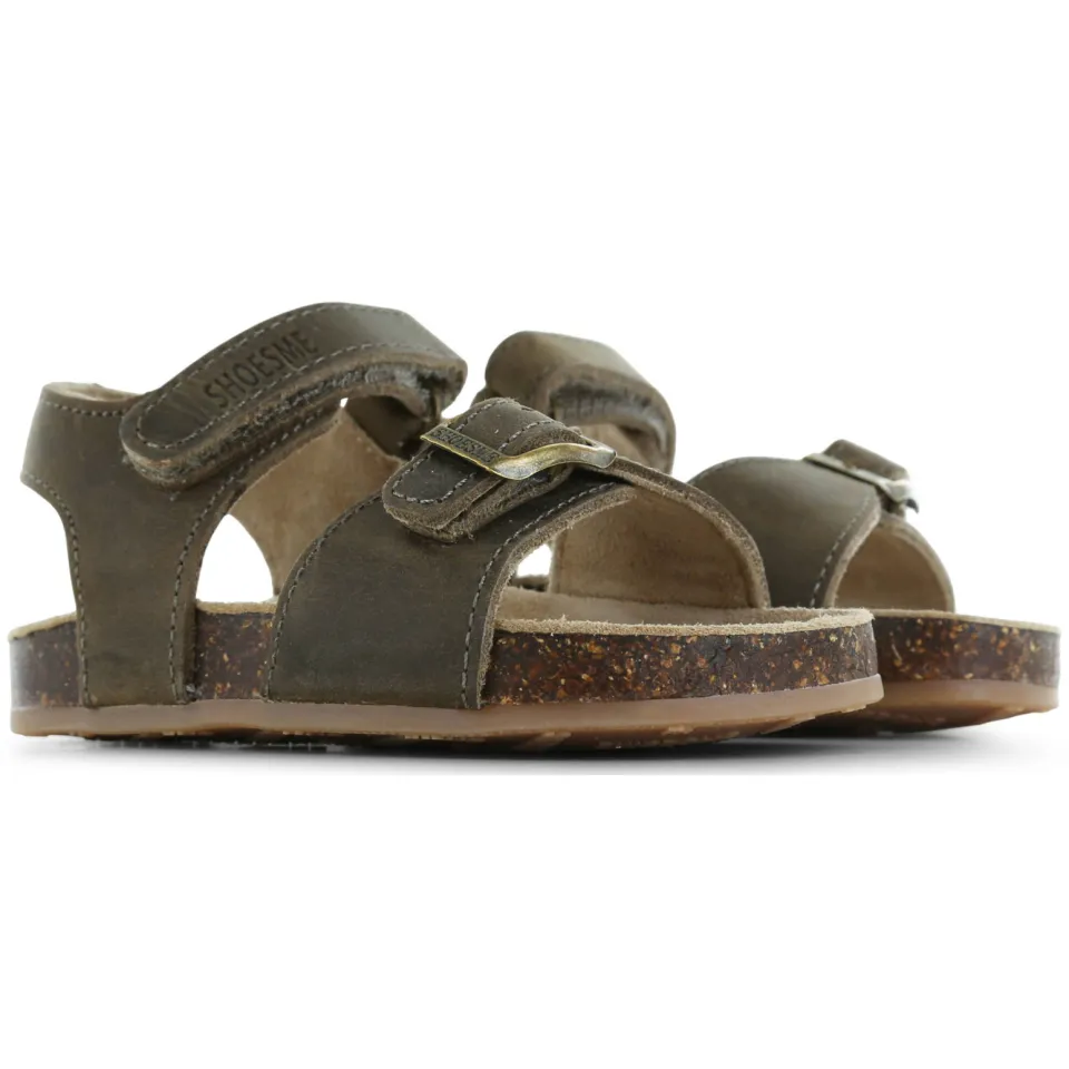 Shoesme leren sandaal kaki, foto 6
