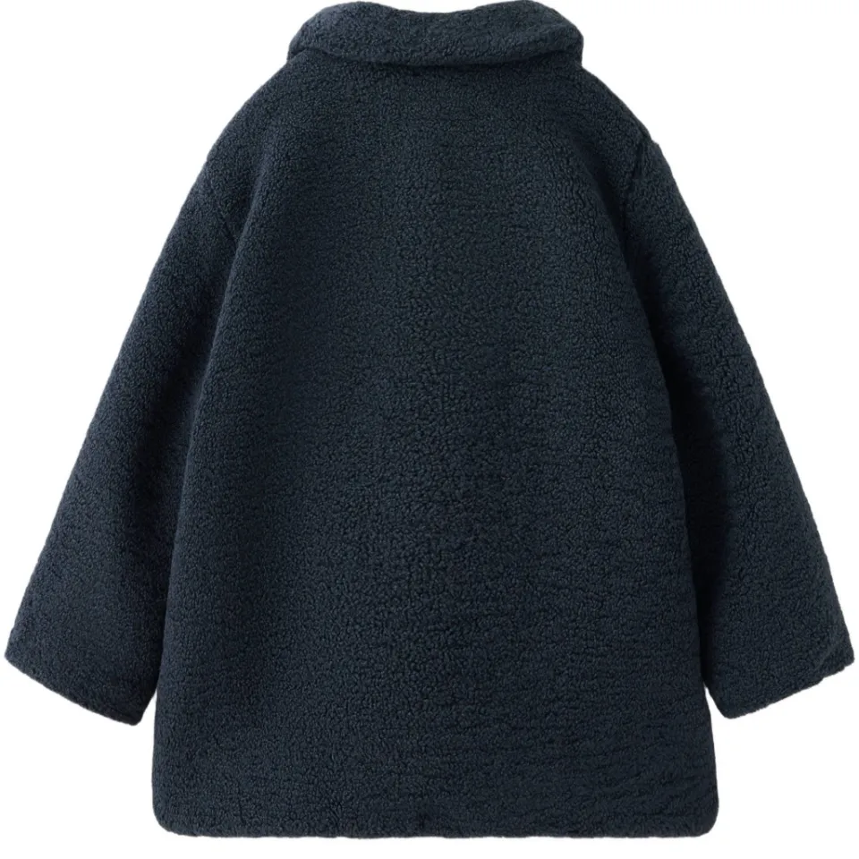 Mango teddy jas marineblauw, foto 3