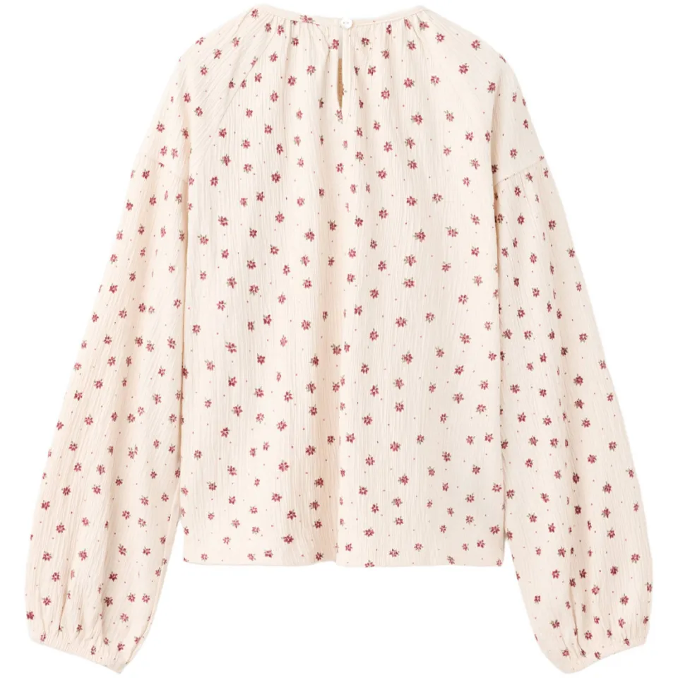 Mango Kids gebloemde blousetop ecru, foto 3