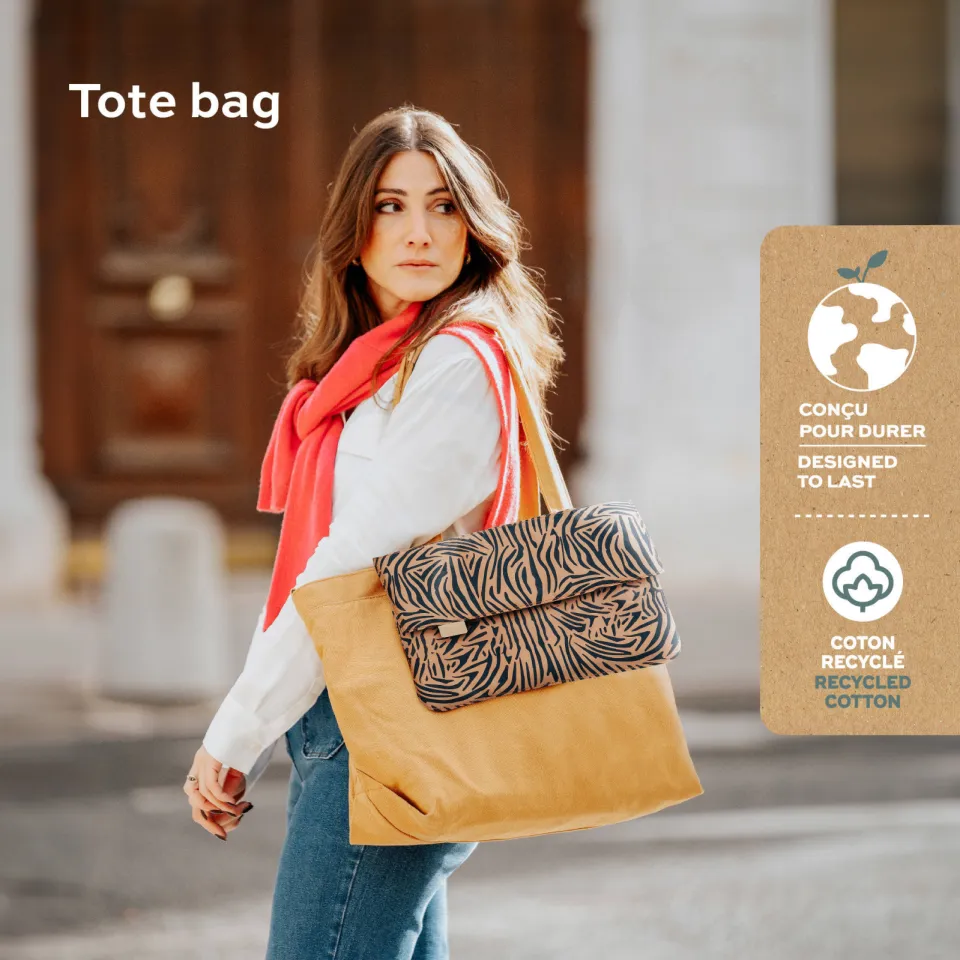Babymoov Tote Bag luiertas bruin zebra, foto 6