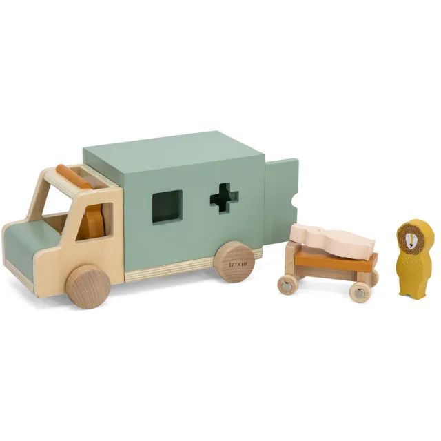 Trixie ambulance speelvoertuig mintgroen