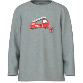 NAME IT MINI pyjama grijs melange, foto 4