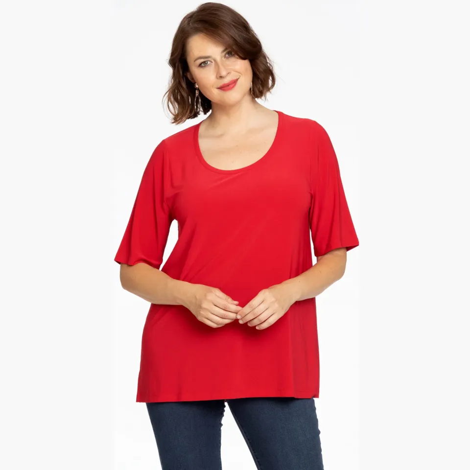Yoek T-shirt A-lijn rood