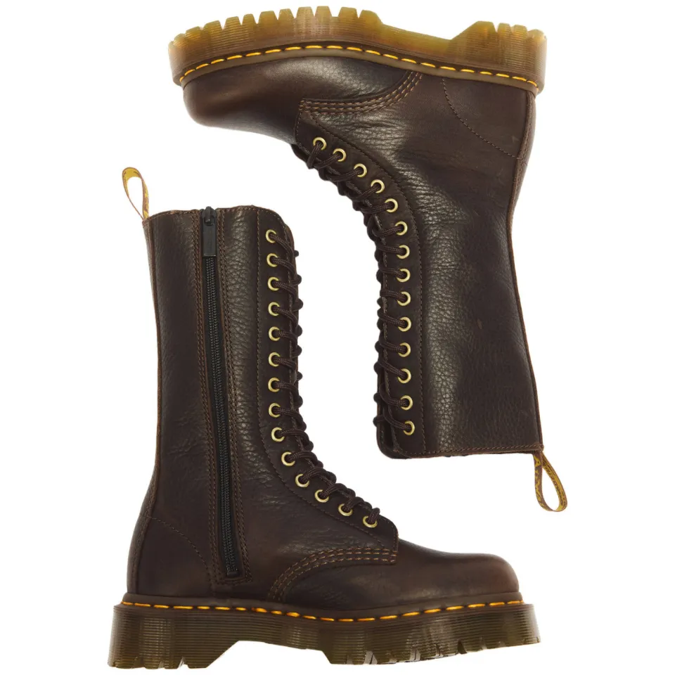 Dr. Martens 1b99 leren veterboots - donkerbruin, foto 4
