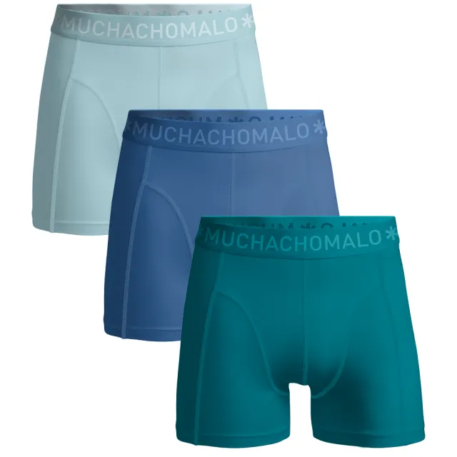 Muchachomalo Heren 3-pack Boxershorts Blauw