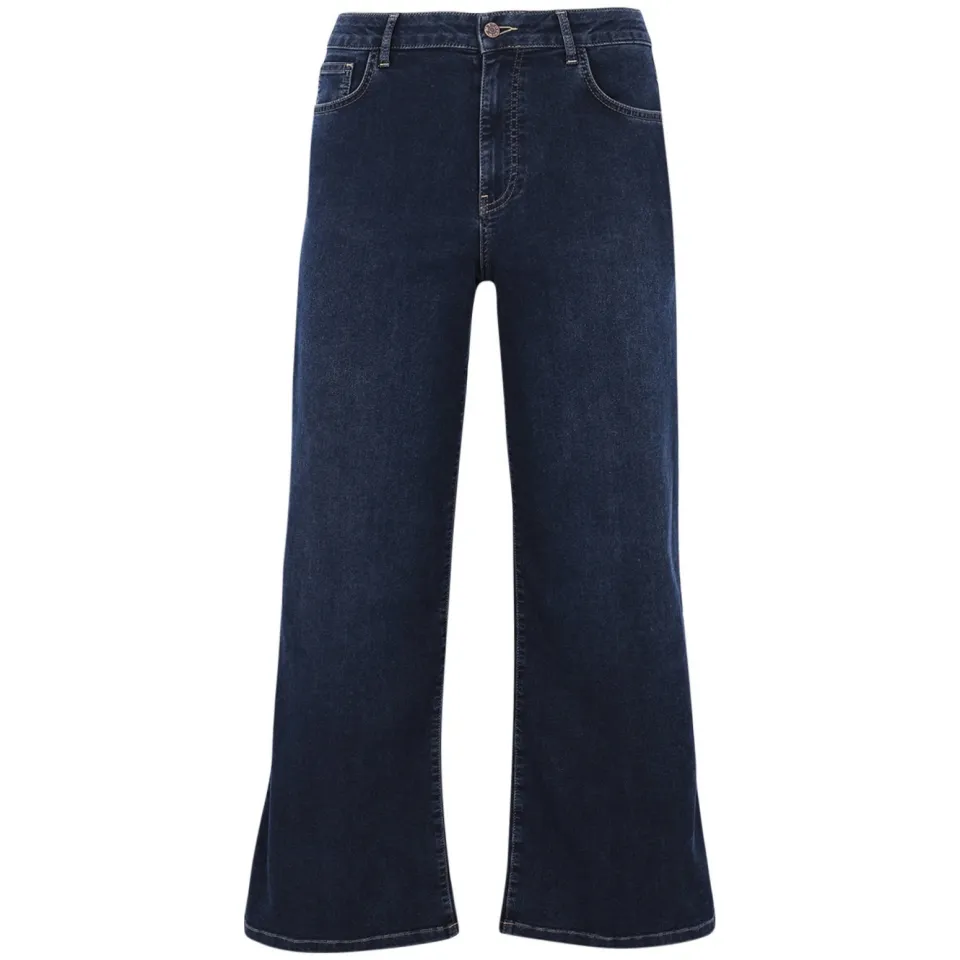Yoek Jeans 5 pockets wide leg | Donkerblauw, foto 2
