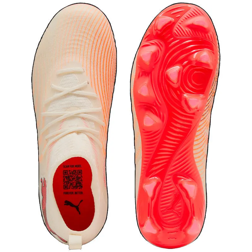 Puma Future 9 Match junior imitatieleren voetbalschoenen - beige/rood, foto 4