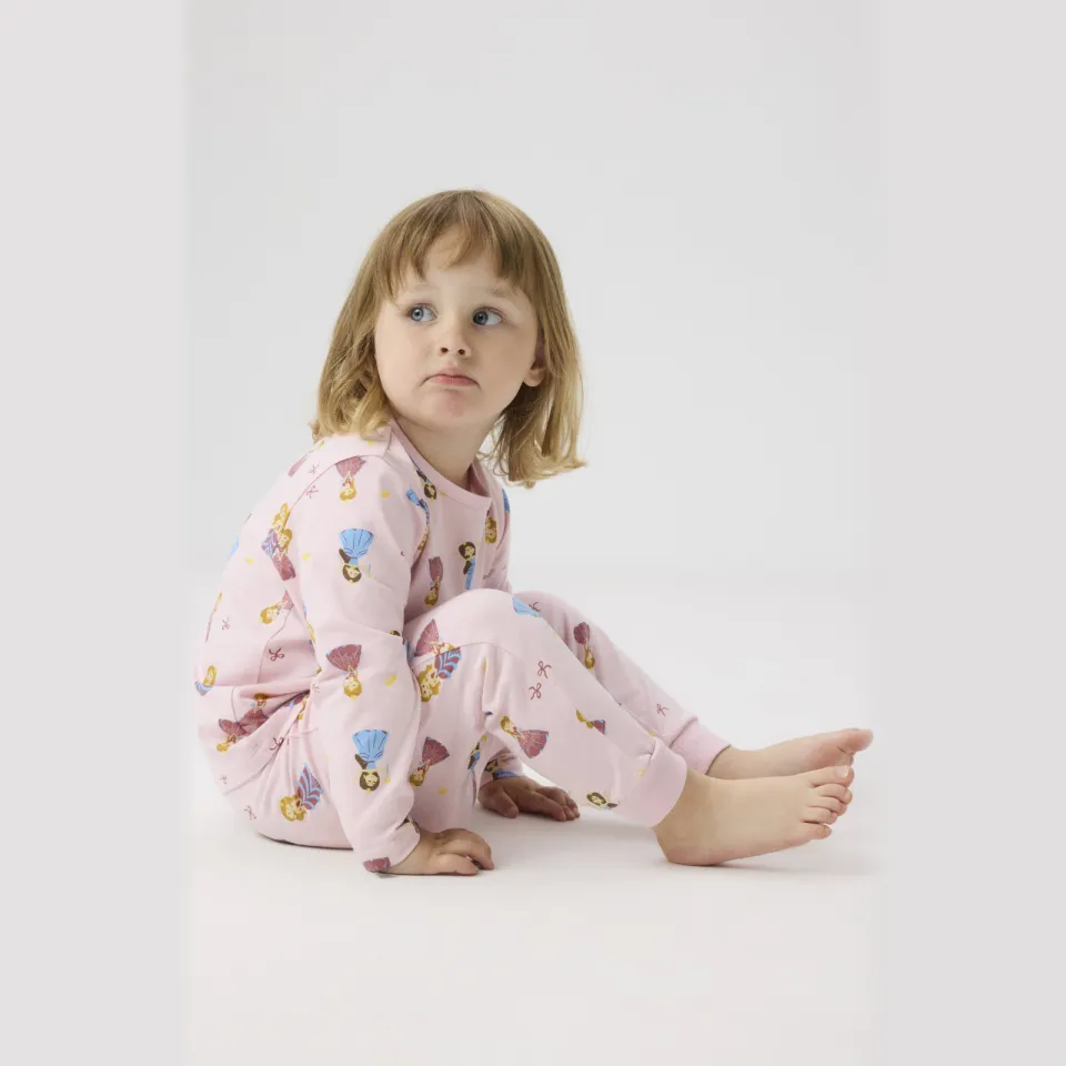 NAME IT Mini pyjama set van 2 roze Roze/donkerroze