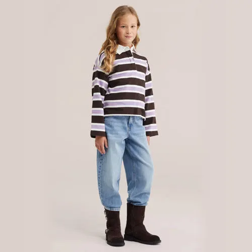 WE Fashion gestreepte longsleeve bruin, foto 3