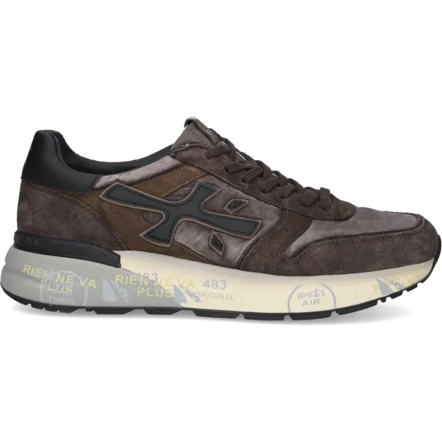 Premiata Mick 8434 lage sneakers bruin