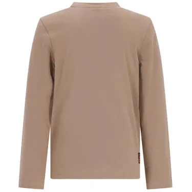 TYGO & vito jersey rechtvallende longsleeve met print zand, foto 4