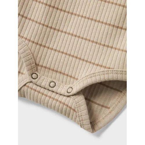 Lil' Atelier BABY romper NBMKAIL lichtgrijs beige, foto 2