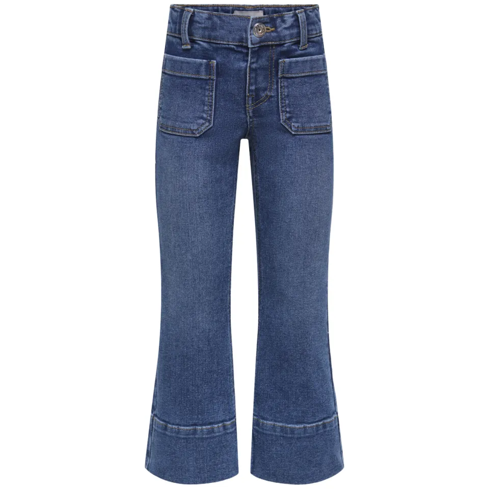 Only KIDS ONLY MINI flared jeans - mediumblauw Meisjes Stretchdenim Effen Medium blue denim