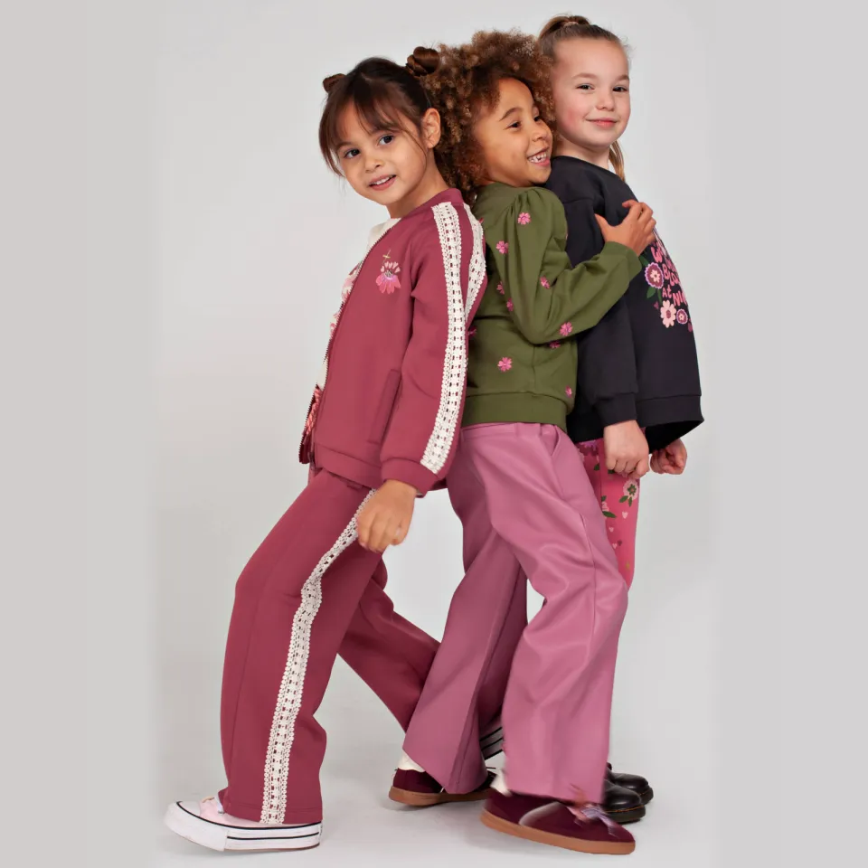 Jubel Moon Flowers imitatieleren broek roze, foto 5