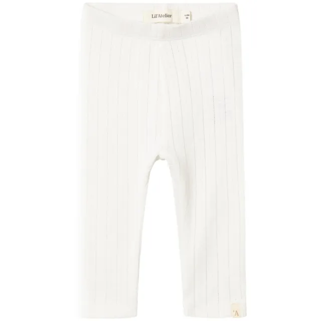 Lil' Atelier BABY baby broek NBFRACHEL offwhite Coconut Milk