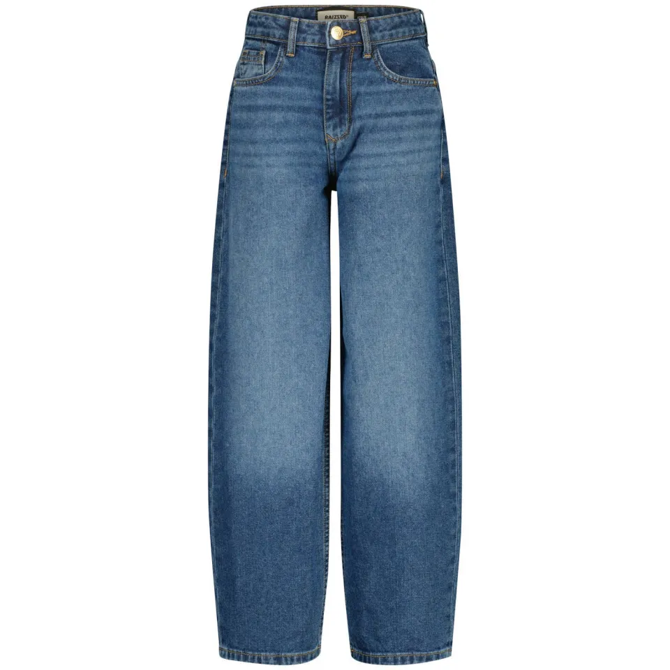 Raizzed high waist barrel jeans medium blue denim, foto 2