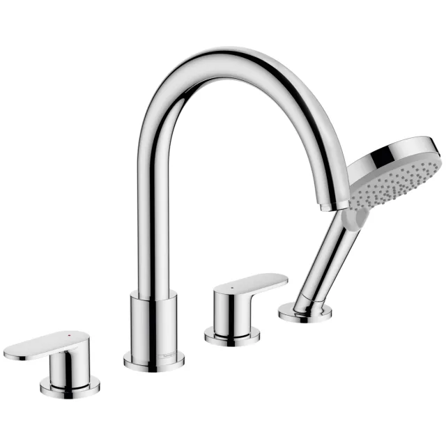 Hansgrohe Badrandmengkraan HansGrohe Vernis Blend 4-gats Chroom