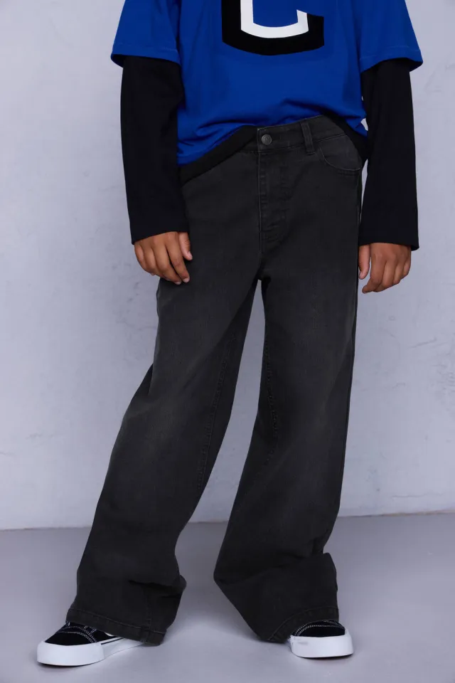 Coolcat Wide Leg Jeans Dominic Zwart, foto 4