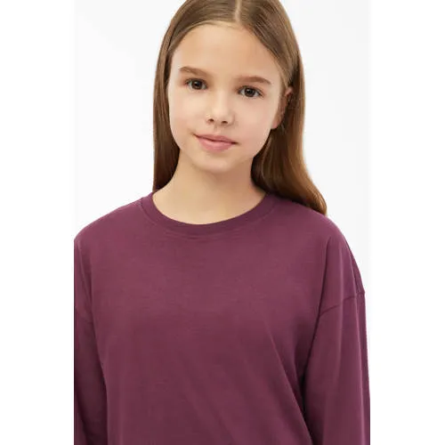 S.Oliver longsleeve met backprint aubergine, foto 5
