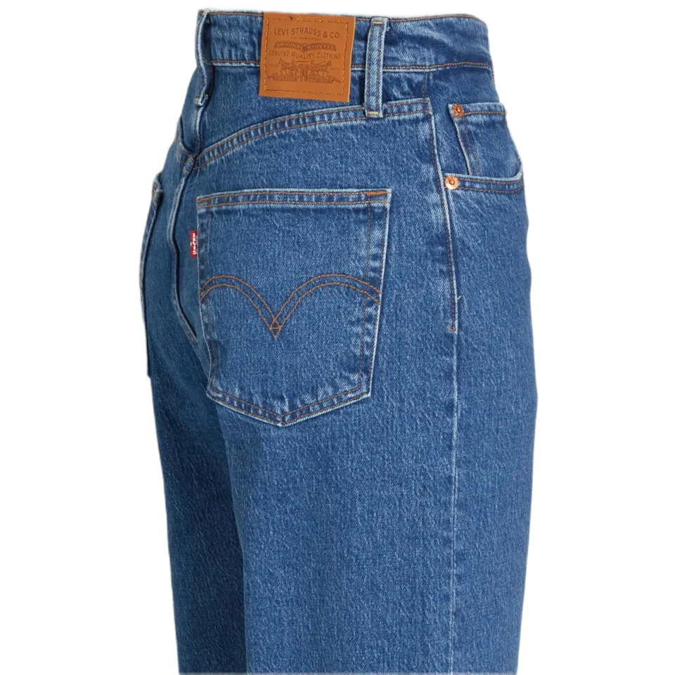 Levi's Ribcage high waist straight leg jeans blauw, foto 6