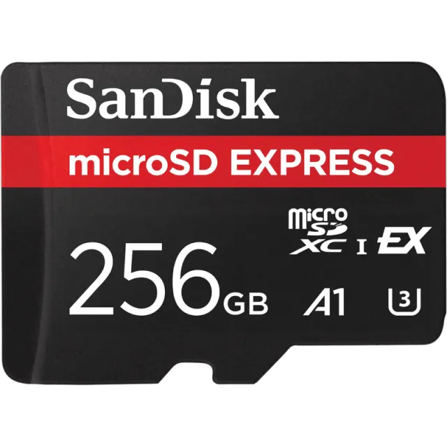 Sandisk MicroSD Express Card 256GB 650MB/s Zwart
