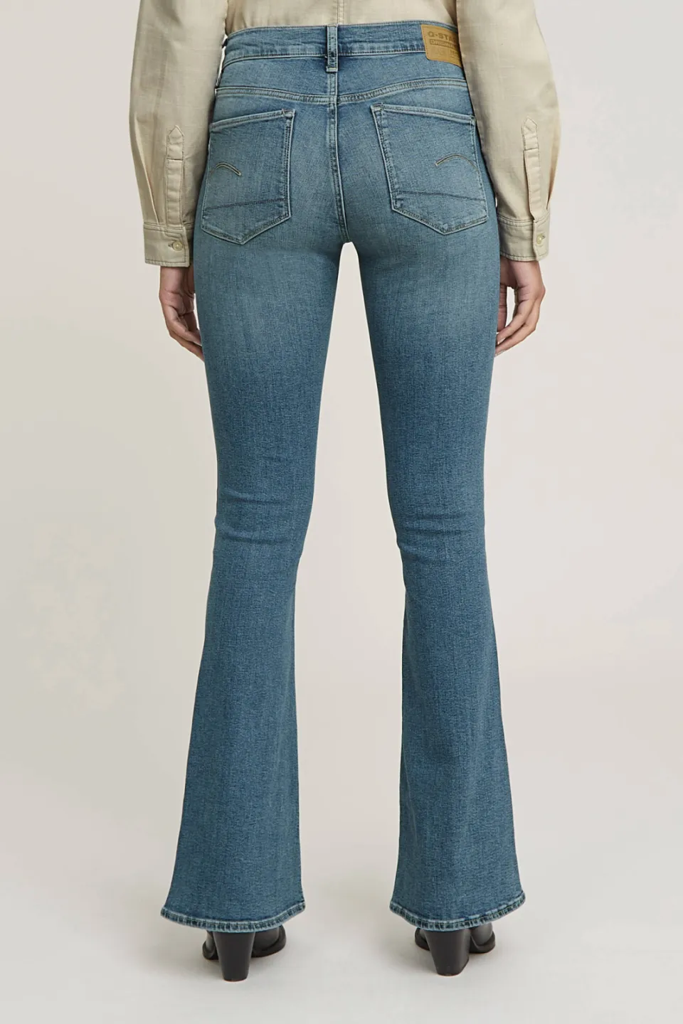 G-Star flared jeans medium blue denim, foto 4