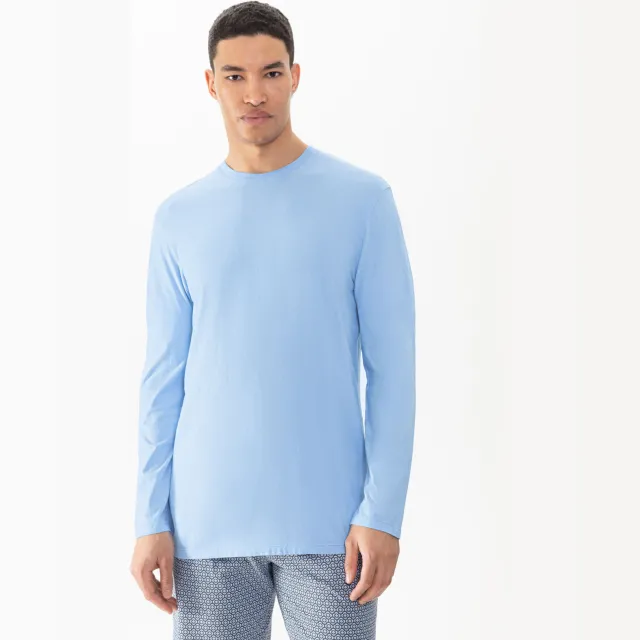 Mey T-shirt met lange mouwen Serie Neo Far Blue Ver Blauw