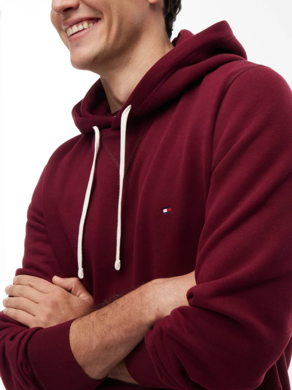 Tommy Hilfiger hoodie - bordeauxrood, foto 4